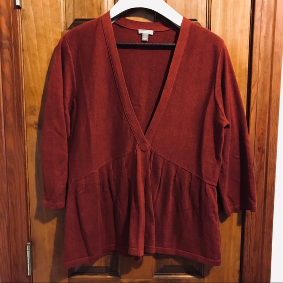 J. Jill Sweaters - J. Jill Cardigan. Large Petite. Peplum style LP